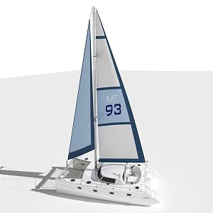 Modern Sailing 3d model