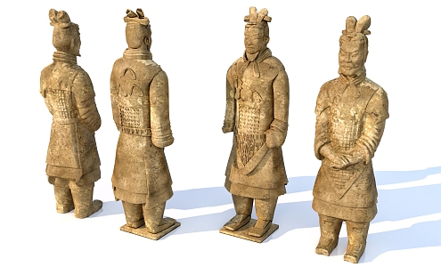 Qin Dynasty Terracotta Warriors and Horses 3d model