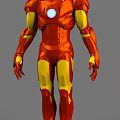 Iron Man Armor 3D Model With Red And Yellow Exterior Design Features 3d model