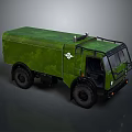 Military Green Camouflage Tank With Roof Structure And Body Emblem