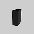 Modern Decorative Ornament Set With Black Matte Finish And Geometric Shape