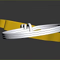 Fashion Accessories Yellow OK Hand Gesture Keychain With Silver Chain And Ring