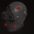 Game character sci-fi helmet mechanical helmet combat helmet 3d model
