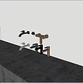 Modern Wall Mounted Water Faucets In Black Gold And Silver Finishes