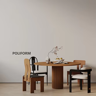 Modern table combination 3d model