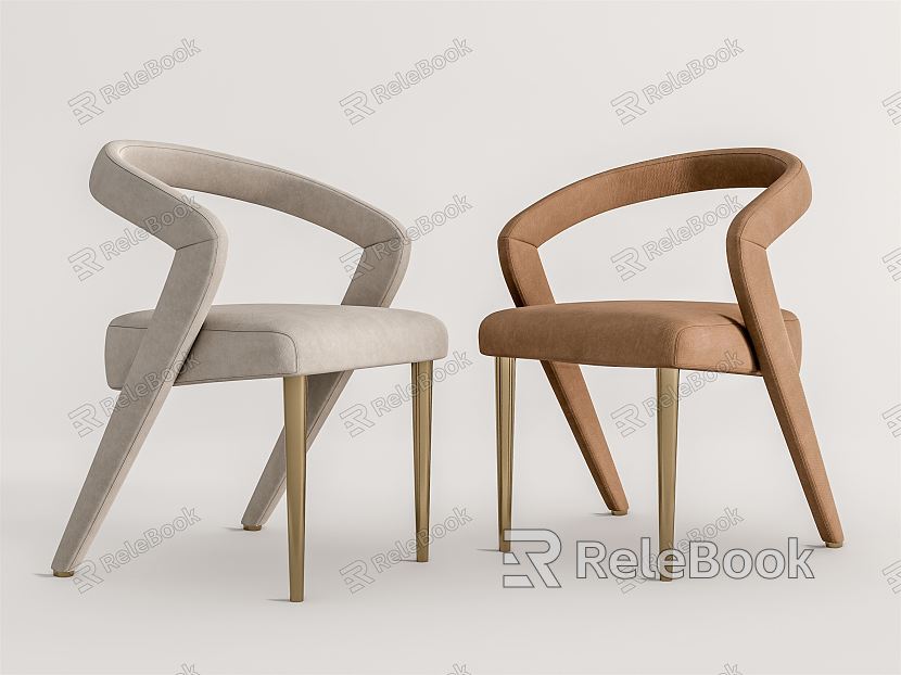 Modern Dining Chair Single Chair model