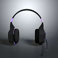 Gaming Headset With RGB Lighting And Comfortable Ear Cups 3d model