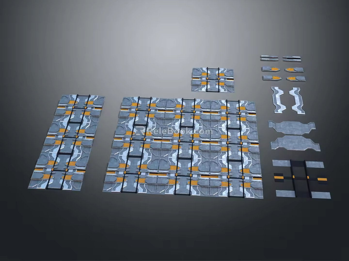 Modern Control Panel Sci-Fi Panel Sci-Fi Floor Operating Panel 3d model
