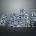 Modern Control Panel Sci-Fi Panel Sci-Fi Floor Operating Panel 3d model