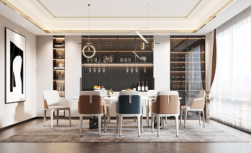 Modern Restaurant 3d model