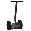 Black Self Balancing Electric Scooter With Two Large Wheels And Handlebar