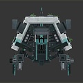 turret turntable sci-fi tower defense game tower defense 3d model