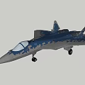 Advanced Camouflage Fighter Jet With Twin Engines Cockpit And Landing Gear