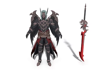 Modern Demon Knight Game Character Anime Character 3d model