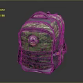 Green Camouflage Backpack With Practical Design Multiple Pockets And Badge For Daily Outdoor Use