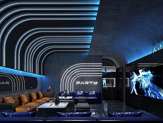 Bar KTV Room 3d model