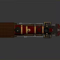 Vintage Steam Train Red And Gold Exterior With Large Wheels And Classic Design