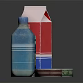 Food Storage Containers With Water Bottle Silver Can Red Box And Lids