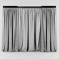 Three Colored Velvet Curtains in Brown Blue Gray for Home Interior Design