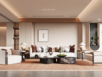 New Chinese Living Room 3d model