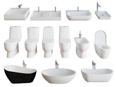 Modern Toilet Bathtub Sink Combination model