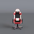 Ergonomic Modern Red And White Office Chair With Armrests For Comfortable Home Office Use