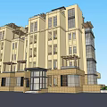 Modern Multi Storey Building Exterior Featuring Glass Facades Balconies And Greenery Design