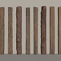 Natural Rustic Wooden Components With Diverse Textures And Various Colors For Interior Decoration