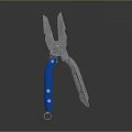 Professional Hardware Tool Blue Handle Metal Pliers For Versatile Cutting And Gripping