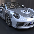 Porsche Convertible sports car Porsche Supercar Porsche Racing Car 3d model