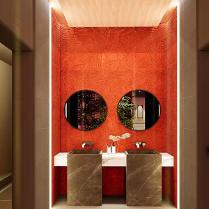 Chinese Restaurant Toilet 3d model