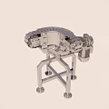Industrial Equipment With Metal Conveyor Chain System And Cross Support Stand Structure