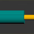 Advanced Turquoise Medical Device Design With Yellow Tip And Perforated End Section