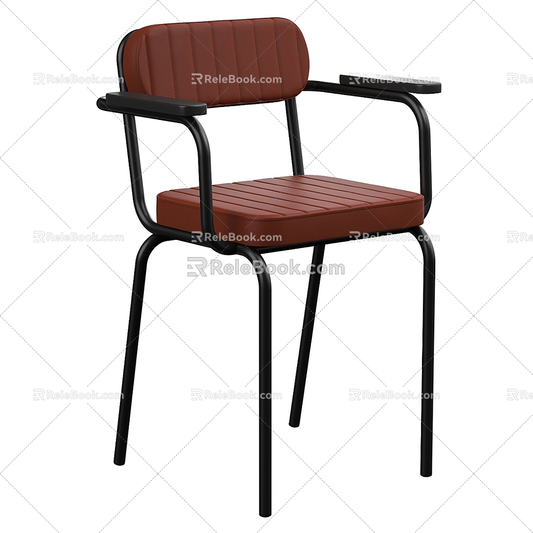 Nordic Simple Casual Chair Chair Simple Casual Chair Stool 3d model