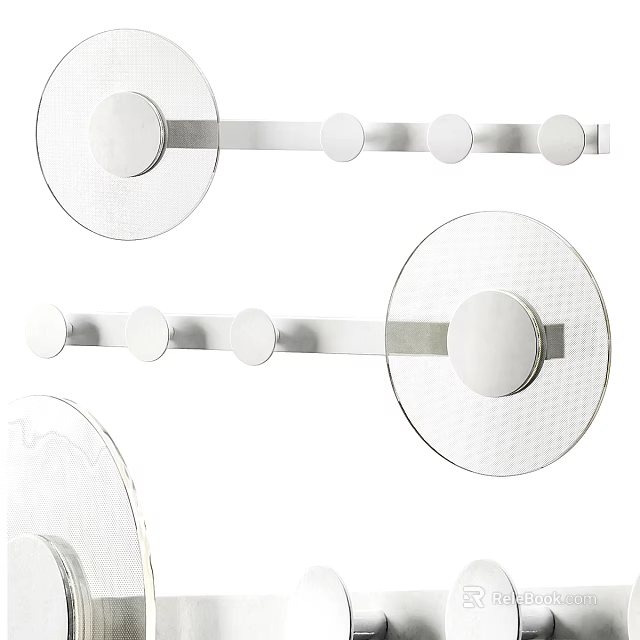 Modern Wall Lights With Round Design And Metal Frame For Home Interior Decor 3d model 