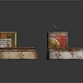 Rusty Food Cans In Various Shapes And Sizes With Metal Containers