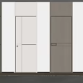 Modern Swing Doors In Various Colors With Wooden Texture For Interior Design