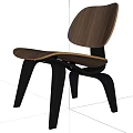 Modern Accent Chair With Wooden Backrest And Black Metal Frame For Home Decor