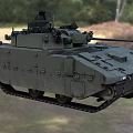 Military Armored Tracked Utility Vehicle With Turret Weapon And Reinforced Armor Plating