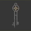 modern key old key antique key classical key 3d model