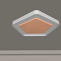 Modern White Angular Ceiling Light With Bright Soft Glow And Sleek Design 3d model