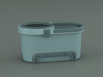 Modern mop bucket 3d model