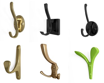 Modern clothes hook 3d model