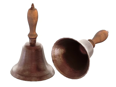 bell rusty bell hand bell 3d model bell rusty bell hand bell 3d model