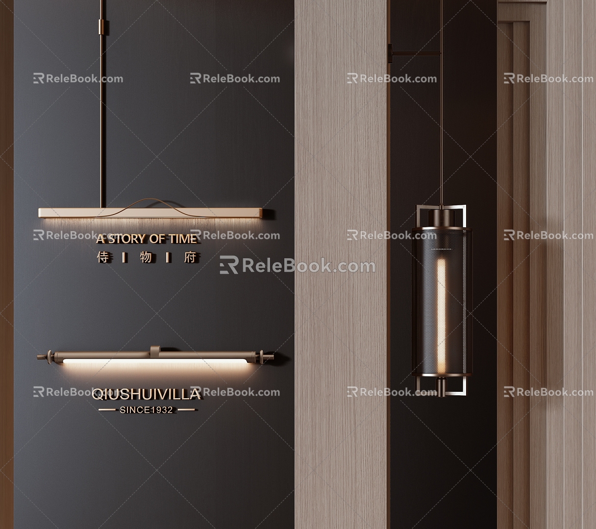 wall lamp metal wall lamp strip wall lamp decorative wall lamp 3d model