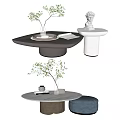 Modern coffee table coffee table combination 3d model