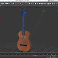 Wooden Acoustic Guitar Musical Instrument With Classic Design And Natural Finish