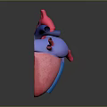 Detailed Human Heart Anatomical 3D Model with Colorful Ventricles Atria and Blood Vessels
