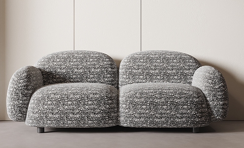 Modern double sofa 3d model