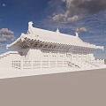 Chinese Ancient Architecture Game Xiehilltop Architecture 3d model